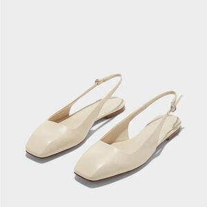 AEYDE Geraldine Leather Slingback Flats